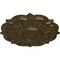 Ekena Millwork Deria Ceiling Medallion (Fits Canopies up to 6"), Hand-Painted Brass, 20 1/4"OD x 1 1/2"P CM20DRBRS - alternate 3